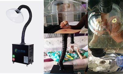 艾灸消烟抽烟机美容艾灸烟雾净化处理器